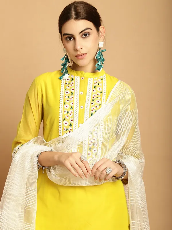 Yellow_Chanderi_Women's_Set