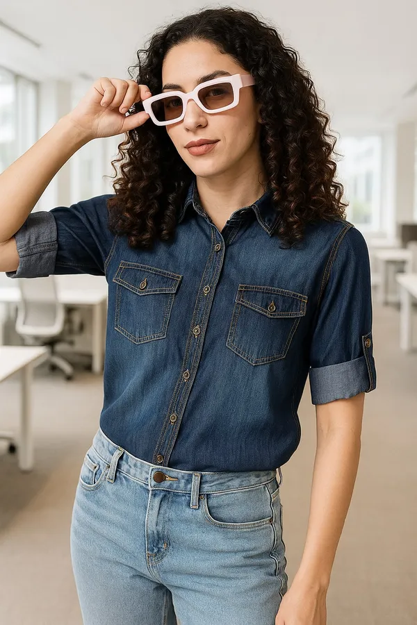 Blue_Premium_Denim_Full_Sleeves_Shirt_For_Women