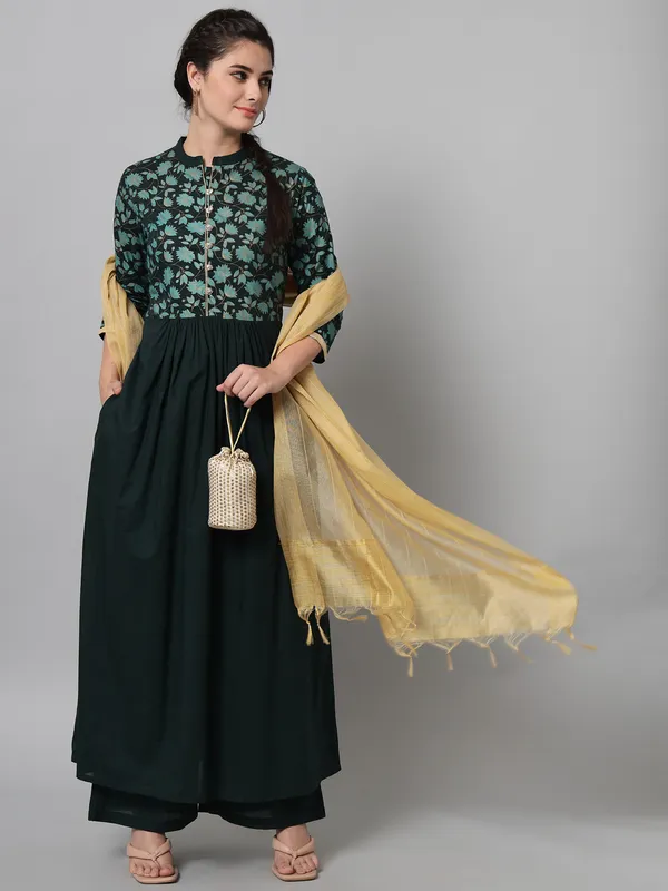 Green_Cotton_Kurta_Set