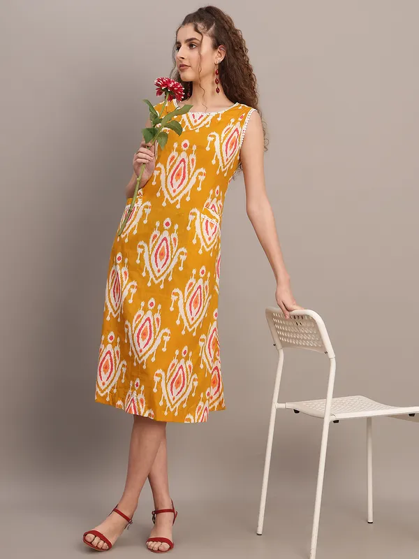 Mustard_Ikat_Sleeveless_Midi_Dress