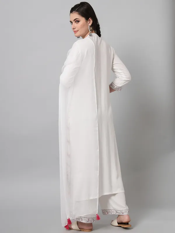 White_block_printed_kurta_palazzo_set