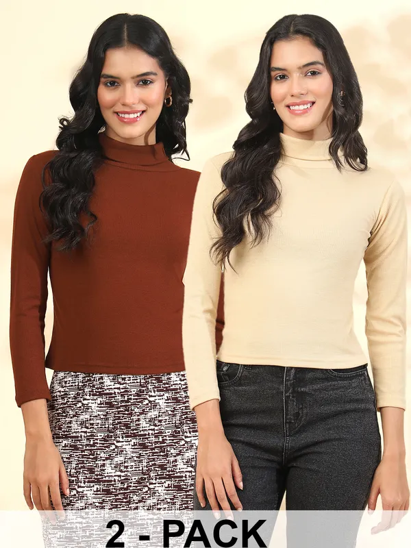 Multicolor_Premium_Cotton_Full_Sleeves_Top_For_Women_(Pack_Of_2)