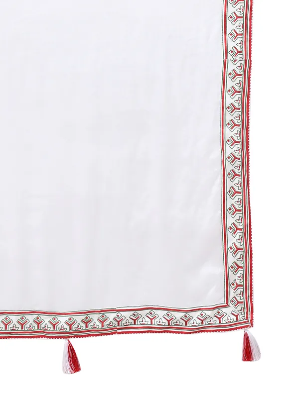 White_Viscose_Rayon_Kurta_Trouser_Set