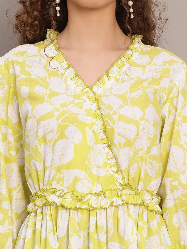 Lemon_Floral_Wrap_Midi_Dress