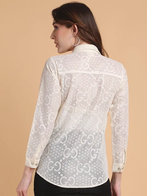 Cream_Dobby_Shirt