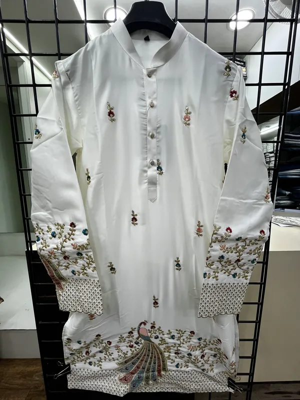Off_White_Malai_Silk_Salwar_Kurta_For_Men