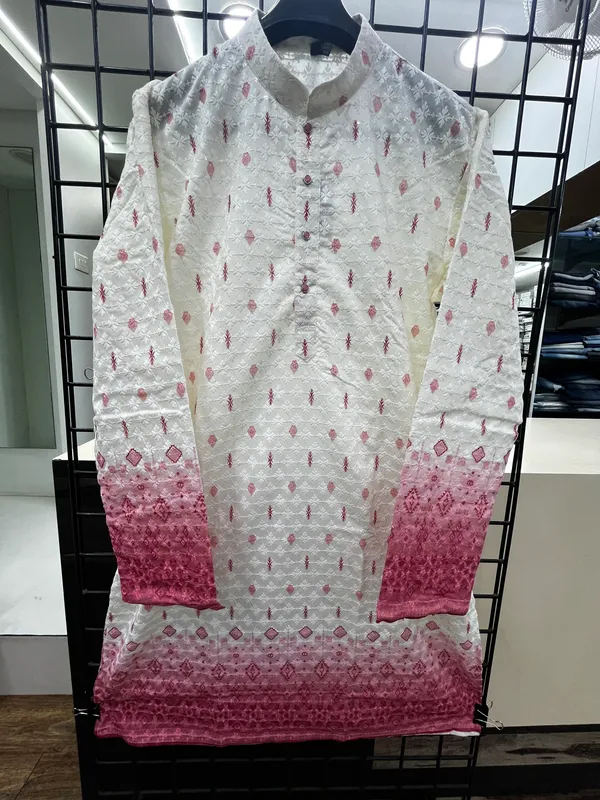 Pink_Cotton_Salwar_Kurta_For_Men