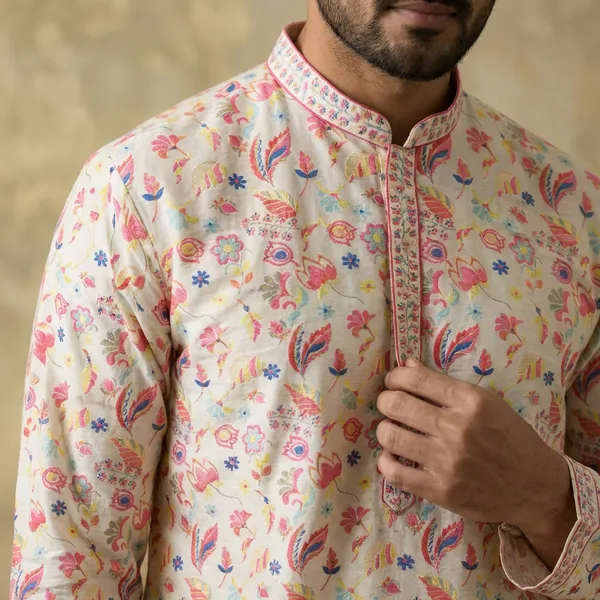 Off_White_Silk_Salwar_Kurta_For_Men