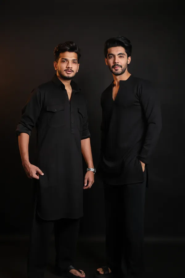 All_Stretch_Black_Pathani_Kurta