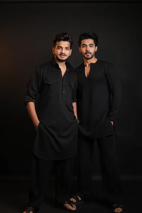 All_Stretch_Black_Pathani_Kurta