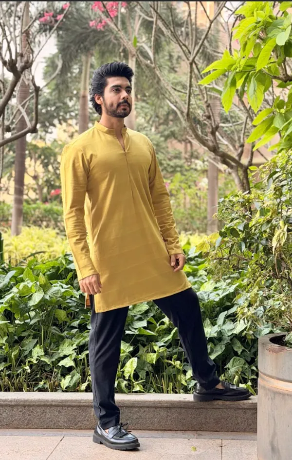 Yellow_Premium_Hosiery_Kurta_Set