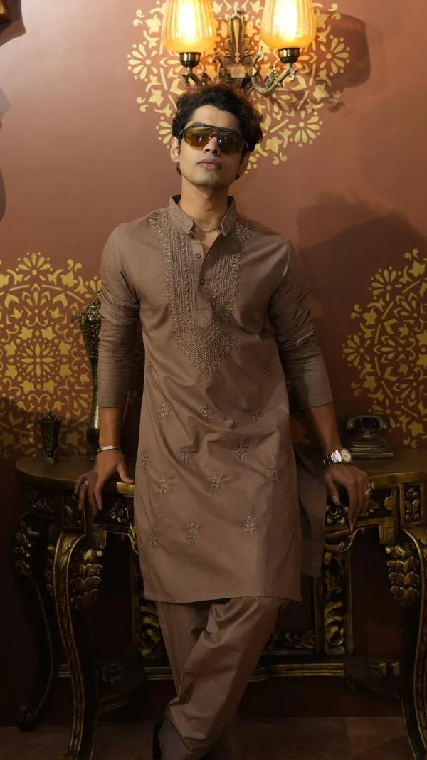 Hazel_Brown_Paper_Cotton_Full_Heavy_Embroidery_Work_Kurta_Set