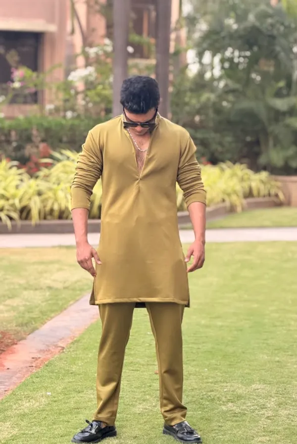 Olive_Green_Premium_Hosiery_Kurta_Set