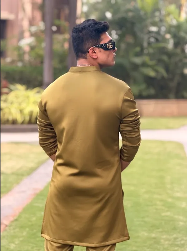 Olive_Green_Premium_Hosiery_Kurta_Set