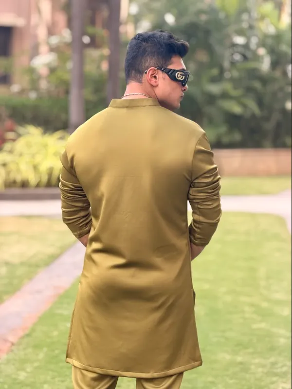 Olive_Green_Premium_Hosiery_Kurta_Set