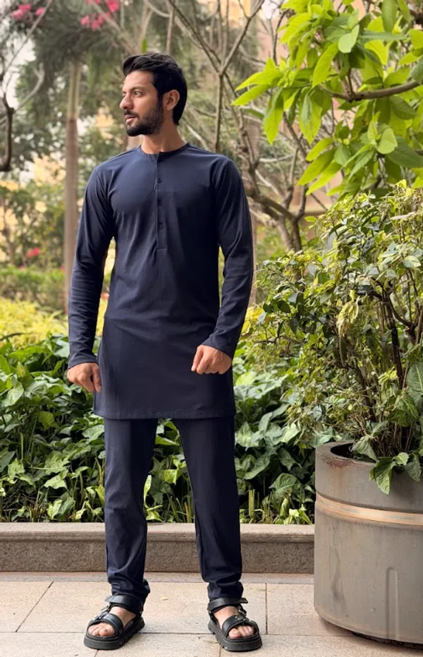 Sea_Blue_Premium_Hosiery_Kurta_Set