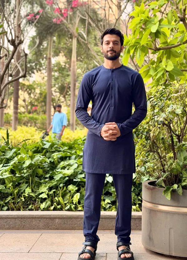 Sea_Blue_Premium_Hosiery_Kurta_Set