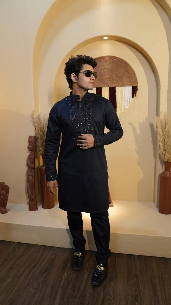 Navy_Blue_Cotton_Satine_Mirror_Work_Heavy_Embroidery__Kurta_Set