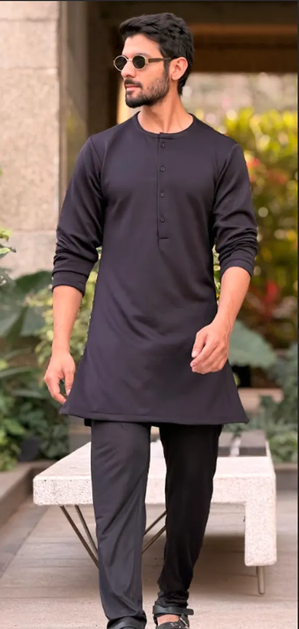 Black_Premium_Hosiery_Kurta_Set