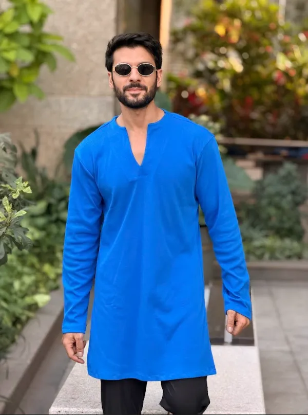 Blue_Premium_Hosiery_Kurta_Set
