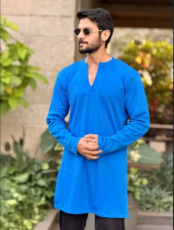Blue_Premium_Hosiery_Kurta_Set
