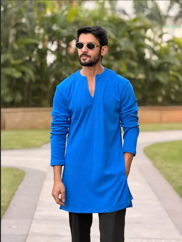 Blue_Premium_Hosiery_Kurta_Set
