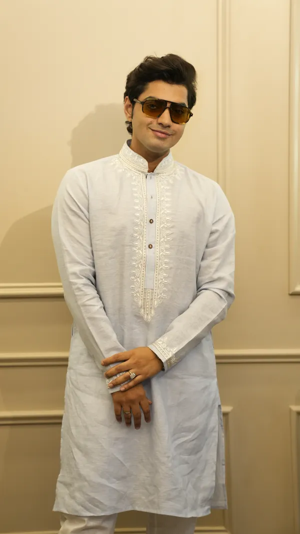 Light_Blue_Linen_Neck_Embroidery_Work_Kurta_Set