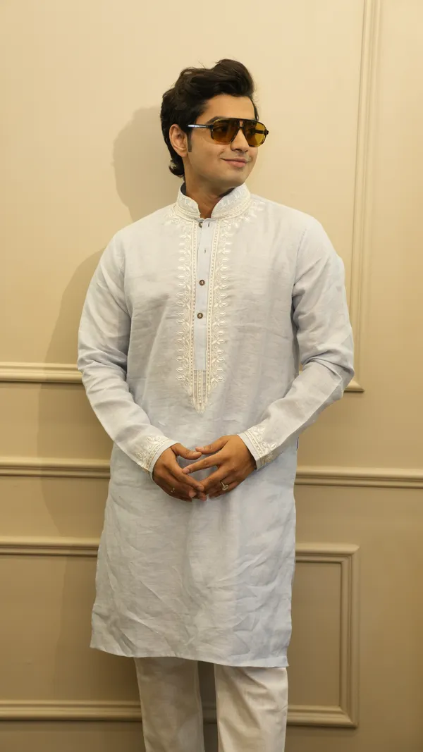 Light_Blue_Linen_Neck_Embroidery_Work_Kurta_Set