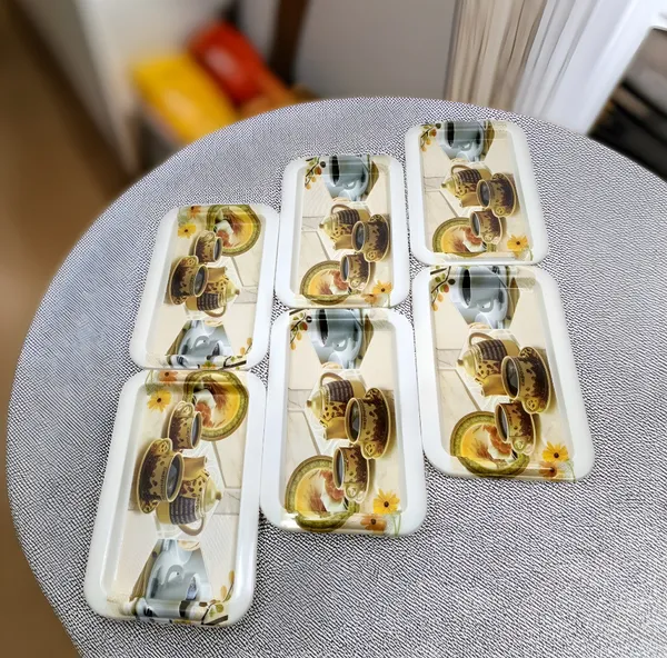 Multicolor_Melamine_Tea_&_Snacks_Small_Serving_Tray_(Pack_Of_6)_|_Designer_Tray_For_Serving_Food_&_Drinks