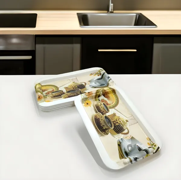 Multicolor_Melamine_Tea_&_Snacks_Small_Serving_Tray_(Pack_Of_6)_|_Designer_Tray_For_Serving_Food_&_Drinks