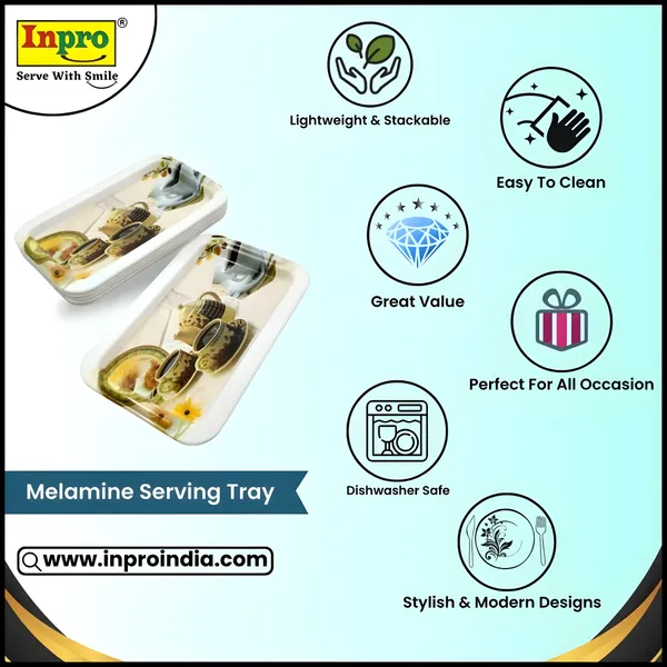 Multicolor_Melamine_Tea_&_Snacks_Small_Serving_Tray_(Pack_Of_6)_|_Designer_Tray_For_Serving_Food_&_Drinks