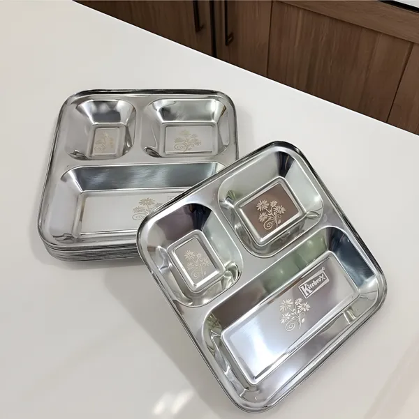 Silver_Stainless_Steel_3_Section_Plate(Pack_Of_12)_|_Dinner_Plate_For_Lunch,_Snacks,_Tiffin