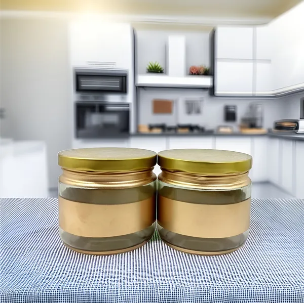 Golden_Small_350_Ml_Glass_Jar_With_Golden_Metal_Lid_(Pack_Of_2)_|_Airtight_Spice_&_Pickle_Storage_Jar