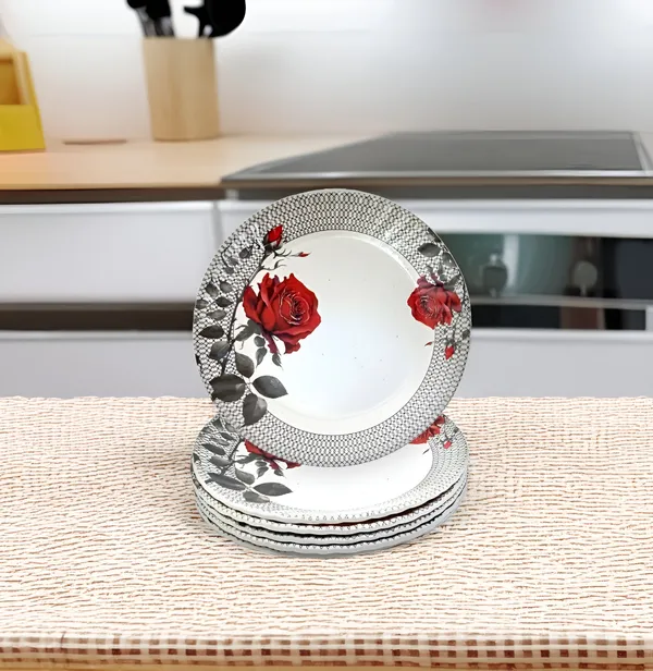 Multicolor_6-Piece_Melamine_Round_Serving_Half_Plates_Set_-_Perfect_For_Snacks,_Meals_And_Entertaining