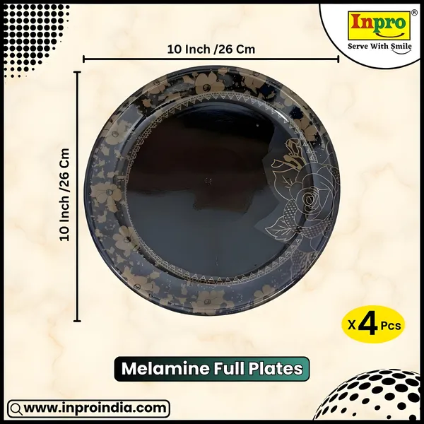 Black_Set_Of_4_Melamine_Round_Dinner_Plates_-_Perfect_Dinner_Plates_Set_For_Snacks_And_More
