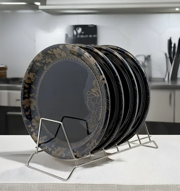 Black_Set_Of_4_Melamine_Round_Dinner_Plates_-_Perfect_Dinner_Plates_Set_For_Snacks_And_More