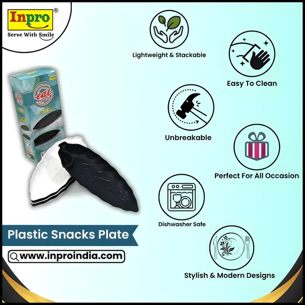 Multicolor_Plastic_Snacks_Platter_Set_Of_6_In_White_&_Black_Color_-_Perfect_For_Serving_Snacks