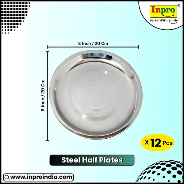 Silver_Eco-Friendly_Stainless_Steel_Half_Plates_(12-Pack)_Lightweight_&_Reusable