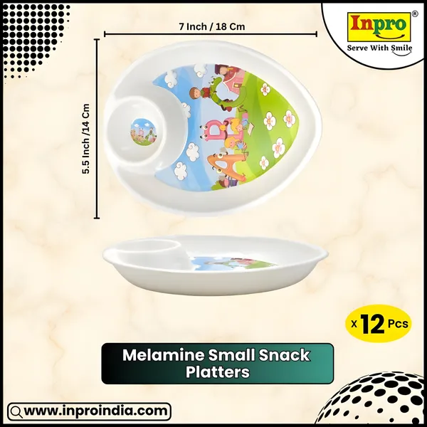 Multicolor_Kids-Friendly_Melamine_Section_Snacks_Platters_Set_Of_12_-_Perfect_For_Snacks_&_Fruits