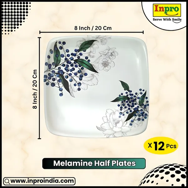 Multicolor_12-Piece_Melamine_Square_Half_Plates_Set_-_Perfect_For_Snacks,_Meals_And_Entertaining