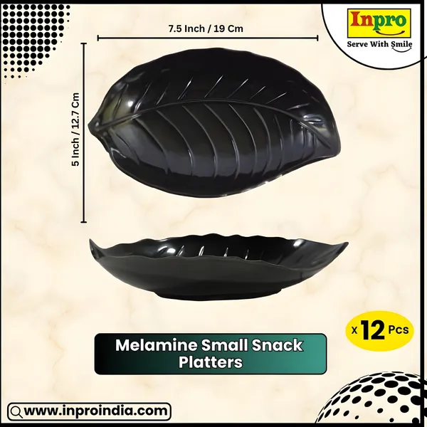 Black_Designer_Melamine_Serving_Platter_Set_Of_12_-_Perfect_For_Dinner_Parties_And_Entertaining