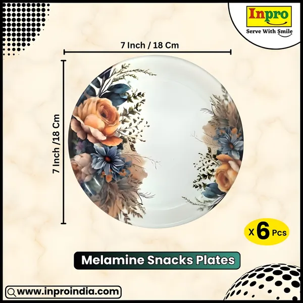 Multicolor_Melamine_Round_Small_Snack_Plates_Set_Of_6_-_Perfect_For_Dining_And_Serving