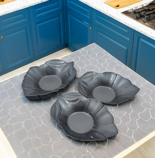 Grey_Plastic_Snacks_Platters_Set_Of_6_In_Grey_Color-Perfect_For_Kitchen_Utensils_&_Serving_Snacks