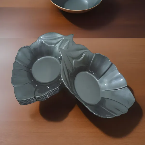 Grey_Plastic_Snacks_Platters_Set_Of_6_In_Grey_Color-Perfect_For_Kitchen_Utensils_&_Serving_Snacks