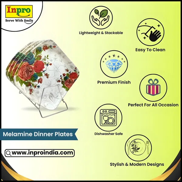 Multicolor_Melamine_Square_Dinner_Plate_Set_Of_6_For_Kitchen_Dinners-The_Perfect_Plates_Set_For_Your_Home