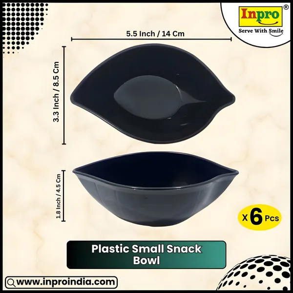 Black_Polypropylene_Small_Snacks_Leaf_Shape_Bowl_Set_Of_6_In_Black_Color_-_Perfect_Addition_To_Your_Kitchen_Utensils