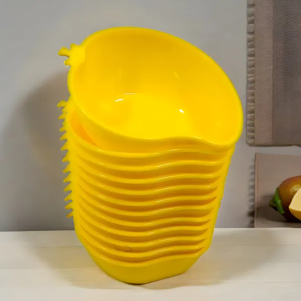 Yellow_Plastic_Mango_Snacks_Bowls_Set_Of_12_In_Yellow_Color_-_Stylish_And_Ideal_For_Daily_Use