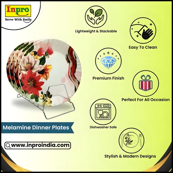 Multicolor_Complete_Your_Kitchen_Dining_With_A_Round_Plate_Set_Of_6-Perfect_Dinner_Plates_Set_For_Snacks