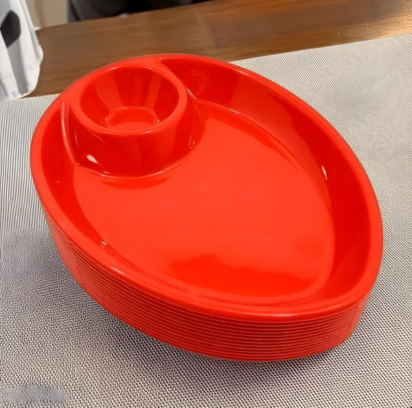 Red_Stylish_Sectioned_Plastic_Platter_Set_Of_12_In_Red_Color-_Perfect_For_Dinner_&_Entertaining