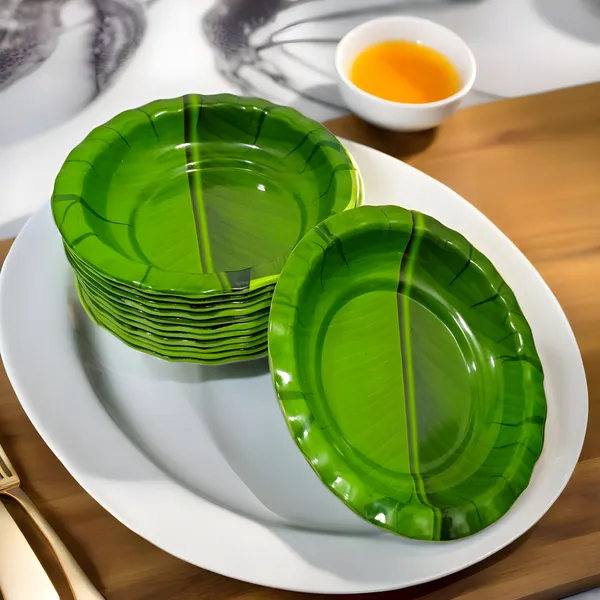 Green_12-Piece_Melamine_Small_Round_Serving_Plate_Set_-_Ideal_For_Snacks_And_Meals